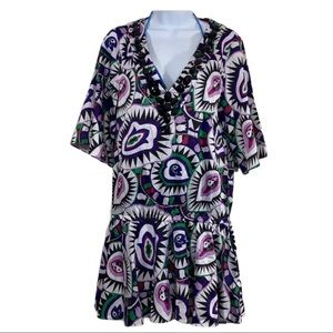 5 for 20 Rachel Lym satin drop waist swimsuit cover dress